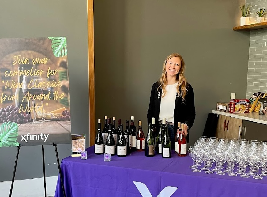 Corporate wine event at Xfinity